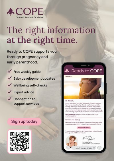 COPE Readyto COPE Poster Antenatal Pregnancy