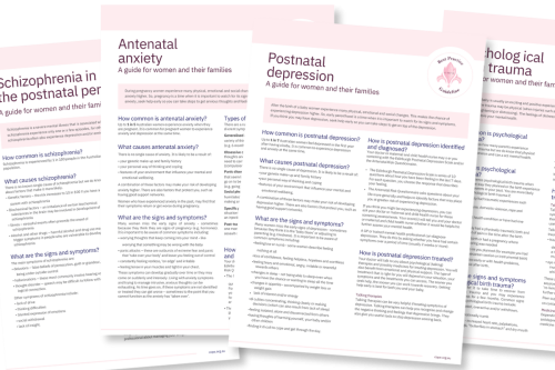 Fact Sheets for women and their families
