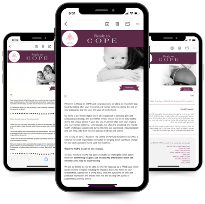 Ready to COPE smartphone mockup