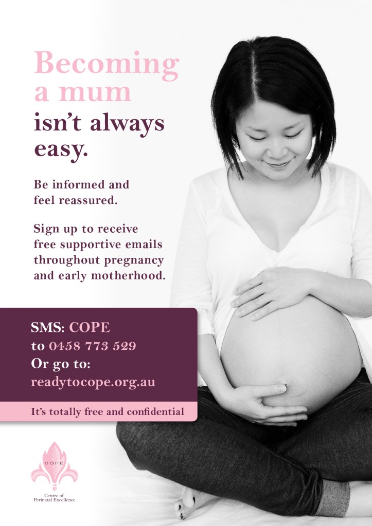 Ready to COPE antenatal poster