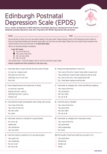 Edinburgh Postnatal Depression Scale