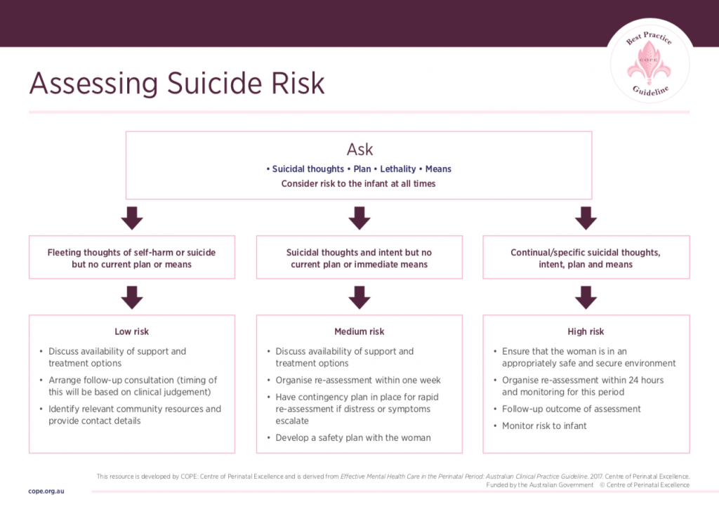 Mental health risk assessment tools and resources - COPE