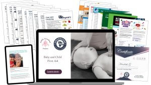 Baby and Child First Aid Course inclusions
