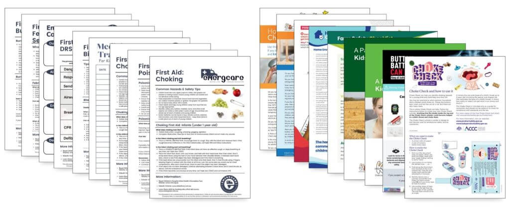 Baby and Child First Aid Online Course - Templates and Resources